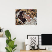 Todes und Mädchen Gemälde von Egon Schiele Poster (Heimbüro)