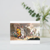 Todes- und Zirkus-Postkarte Postkarte (Stehend Vorderseite)