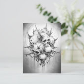 Todesangabe Postkarte (Stehend Vorderseite)