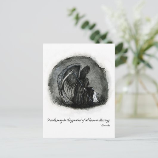 TODESANGEL POSTKARTE (Stehend Vorderseite)