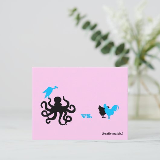 Todesangleichung Postkarte (Stehend Vorderseite)