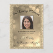 Todesanzeige Postkarte (Vorderseite)