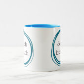 Todesatem lustig zweifarbige tasse (Mittel)