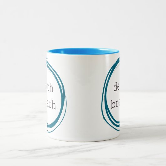 Todesatem lustig zweifarbige tasse (Mittel)