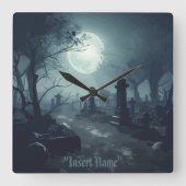 Todesdomäne: Ein unheimlicher Friedhof Quadratische Wanduhr (Vorderseite)
