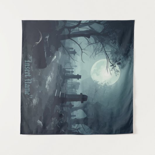 Todesdomäne: Ein unheimlicher Friedhof Wandteppich (Vorderseite (Horizontal))