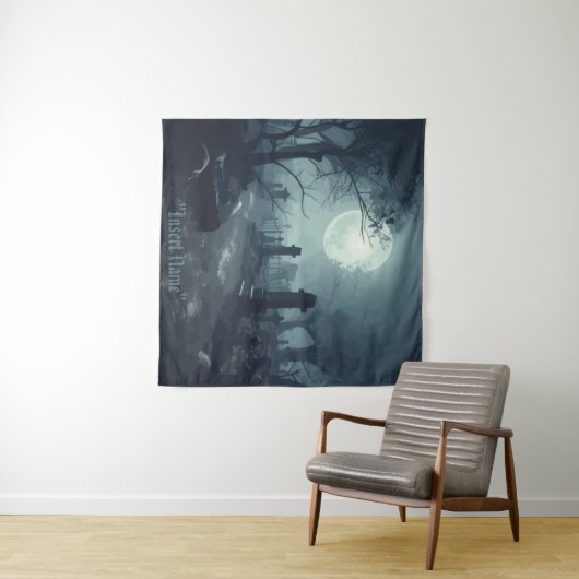 Todesdomäne: Ein unheimlicher Friedhof Wandteppich (Beispiel (Horizontal))