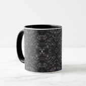 Todesdunkle abstrakte Aquarellkunst Schwarz Tasse (Vorderseite Links)