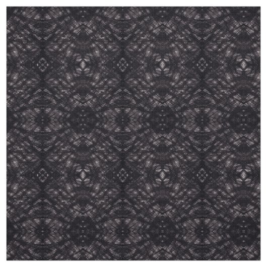Todesdunkle Schwarze Abstrakte Aquarellkunst Stoff (Muster)