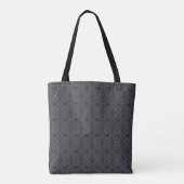 Todesdunkle Schwarze Abstrakte Aquarellkunst Tasche (Rückseite)