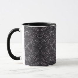 Todesdunkle Schwarze Abstrakte Aquarellkunst Tasse