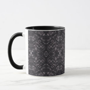 Todesdunkle Schwarze Abstrakte Aquarellkunst Tasse