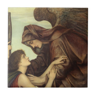 Todesengel von Evelyn De Morgan Fliese