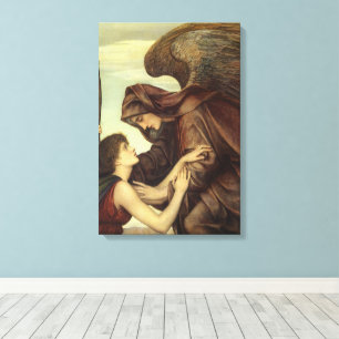 Todesengel von Evelyn De Morgan Leinwanddruck