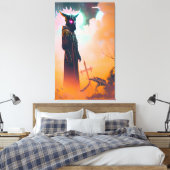 Todeserwärmung Leinwanddruck (Insitu (Schlafzimmer))