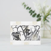 Todesessens-Postkarte Postkarte (Stehend Vorderseite)