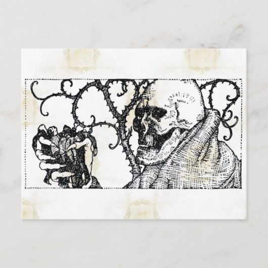 Todesessens-Postkarte Postkarte (Vorderseite)