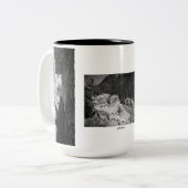 "Todesfahrt" durch die Alpen Zweifarbige Tasse (Vorderseite Links)