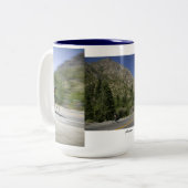 "Todesfahrt" durch Woodfords Zweifarbige Tasse (Vorderseite Links)