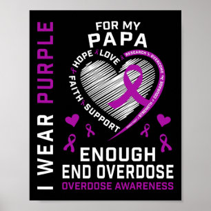 Todesfall durch Überdosis Awareness-Shirt genug Li Poster