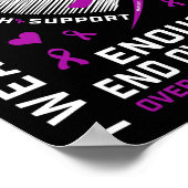 Todesfall durch Überdosis beenden Awareness-Shirt Poster (Ecke)