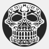 Todesfall Runder Aufkleber (Vorderseite)