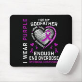 Todesfälle Durch Überdosen Beenden Awareness-Shirt Mousepad (Mit Mouse)