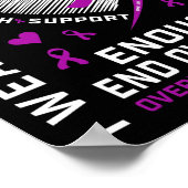 Todesfälle Durch Überdosen Beenden Awareness-Shirt Poster (Ecke)