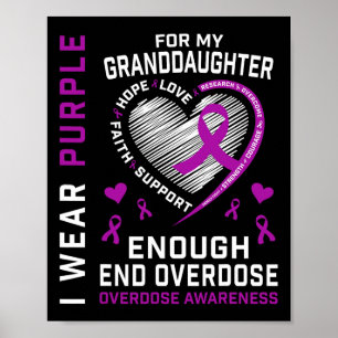 Todesfälle Durch Überdosen Beenden Awareness-Shirt Poster
