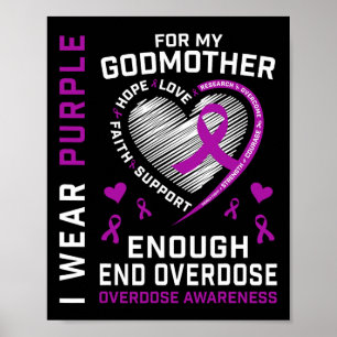 Todesfälle Durch Überdosen Beenden Awareness-Shirt Poster