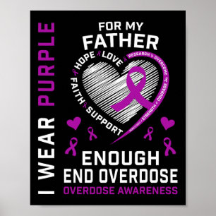 Todesfälle Durch Überdosen Beenden Awareness-Shirt Poster