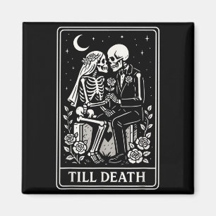 Todesfallskelett-Paar Tarot Gothic Hochzeit Magnet