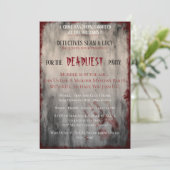 Todesfrühes Party Einladung (Stehend Vorderseite)