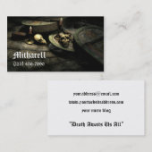 Todesgebiets-gotische Visitenkarte (Vorne/Hinten)