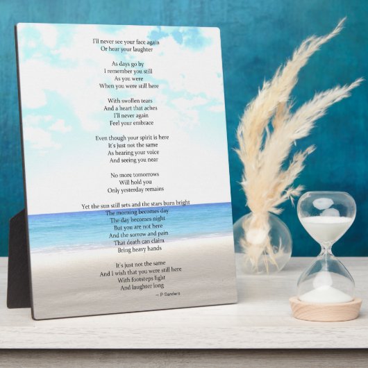 Todesgedicht Fotoplatte (Seite)