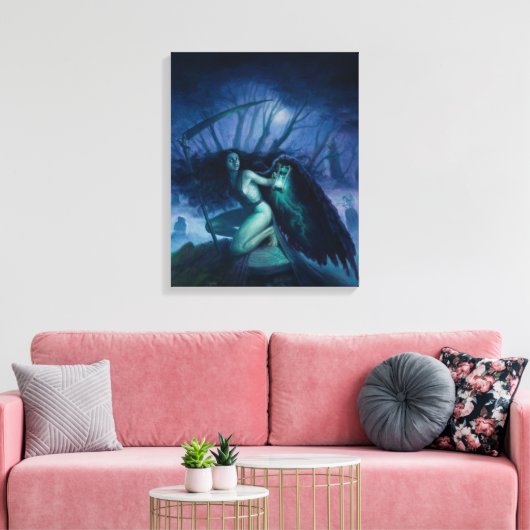 Todesgel Leinwanddruck (Insitu (Wohnzimmer))