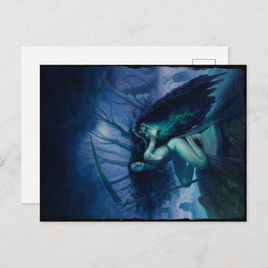 Todesgel Postkarte (Vorne/Hinten)