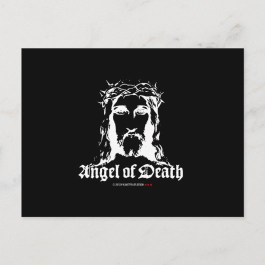 Todesgel Postkarte (Vorderseite)