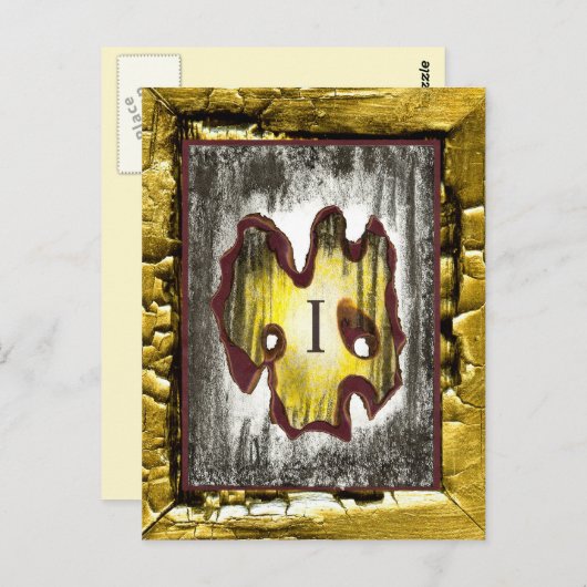 Todesgel Postkarte (Vorne/Hinten)