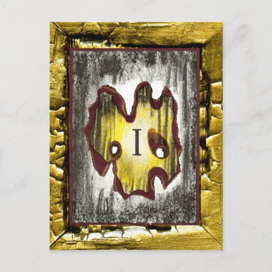 Todesgel Postkarte (Vorderseite)