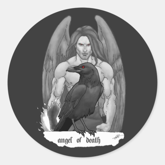 Todesgel Runder Aufkleber (Vorderseite)