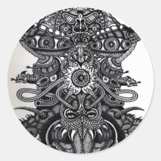 Todesgel Runder Aufkleber