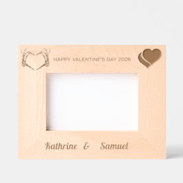 Todesgerippe halten Herz zum Valentinstag Geätzte Rahmen