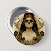 Todesgotische Horror Button (Vorne & Hinten)