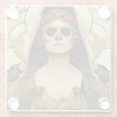 Todesgotische Horror Glasuntersetzer (Rückseite)