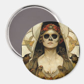 Todesgotische Horror Magnet (Vorderseite/Rückseite)