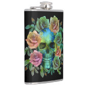 TODESGRÜNER TOTENKOPF MIT BLUMEN FLACHMANN (Rechts)