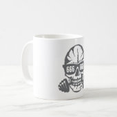Todeshaltere 666 Muskulkulatur bodybuilding Kaffeetasse (Vorderseite Links)