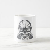 Todeshaltere 666 Muskulkulatur bodybuilding Kaffeetasse (Mittel)