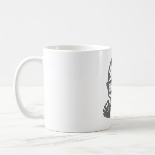 Todeshaltere 666 Muskulkulatur bodybuilding Kaffeetasse (Links)